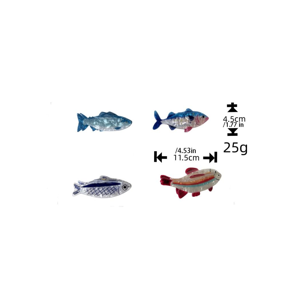 ヘアピン 海洋動物 ヘアクリップ PVC ツナ 魚類 ヘアク - Korean Girls Lifestyle のレビューと価格