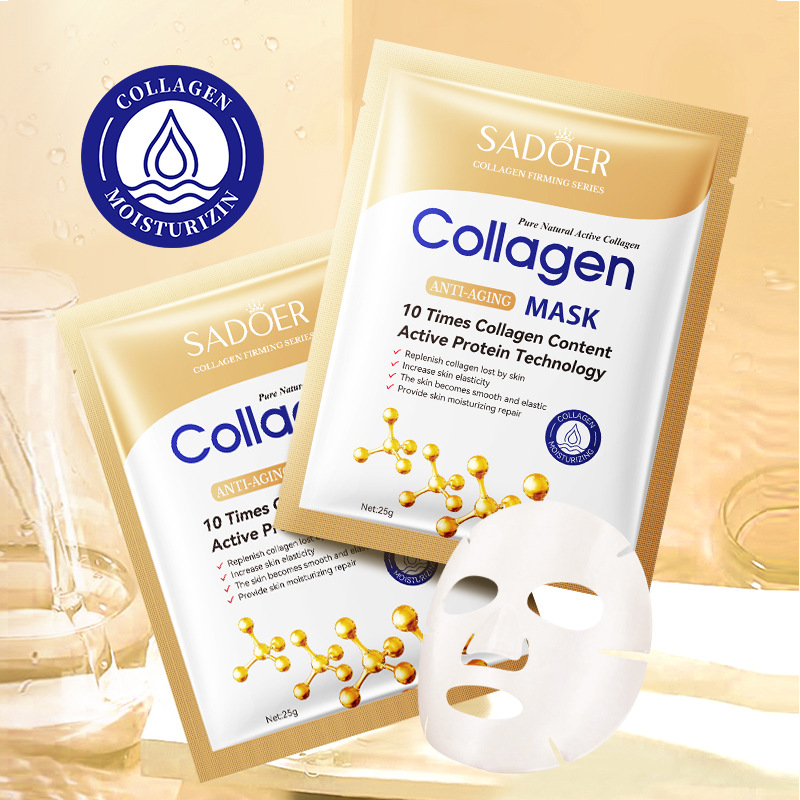 10 個抗しわコラーゲンフェイスマスク保湿アンチエイジングし - Sheet Mask Collagen のレビューと価格